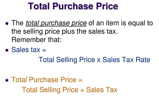 Total Purchase Price